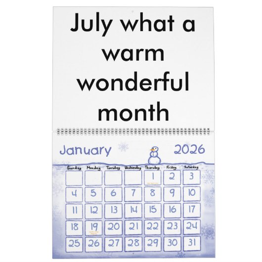 Calendrier Poem (Jan 2026)