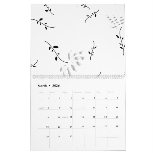 Calendrier Point, Déclin De Neige (Mar 2026)