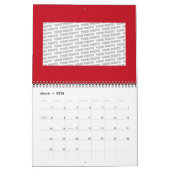 Calendrier Points colorés Spirales Peinture à la main 2 (Mar 2026)