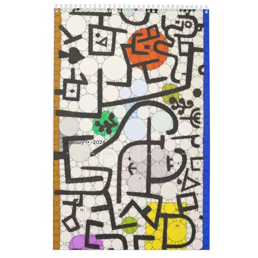 Calendrier Points d'infini (Jan 2026)