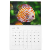 Calendrier Poisson coloré 2026 (Mar 2026)