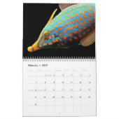 Calendrier Poisson coloré 2026 (Feb 2027)