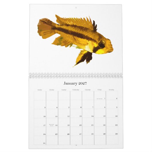 Calendrier Poisson du monde 2010 (Jan 2027)
