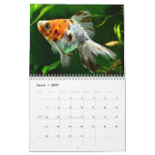 Calendrier Poisson rouge 2027 (Mar 2027)