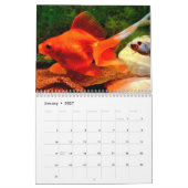 Calendrier Poisson rouge 2027 (Jan 2027)