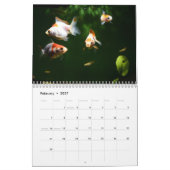 Calendrier Poisson rouge 2027 (Feb 2027)