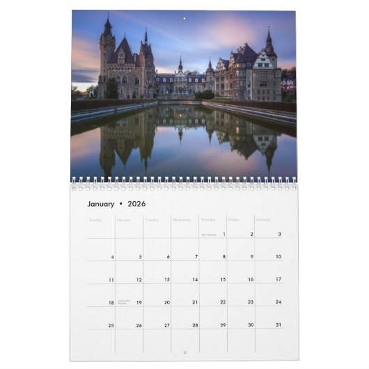 Calendrier Poland 2026 Photo Calendar (Jan 2026)