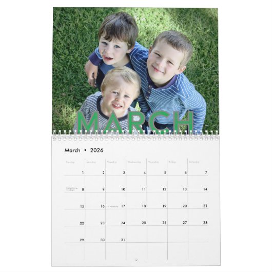 Calendrier Police de contrecoup Art déco | Photo 2026 (Mar 2026)