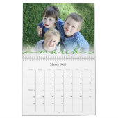 Calendrier Police de script | Photo 2026 (Mar 2027)