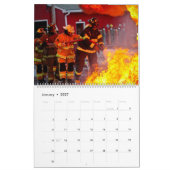 Calendrier Pompiers et flammes (Jan 2027)