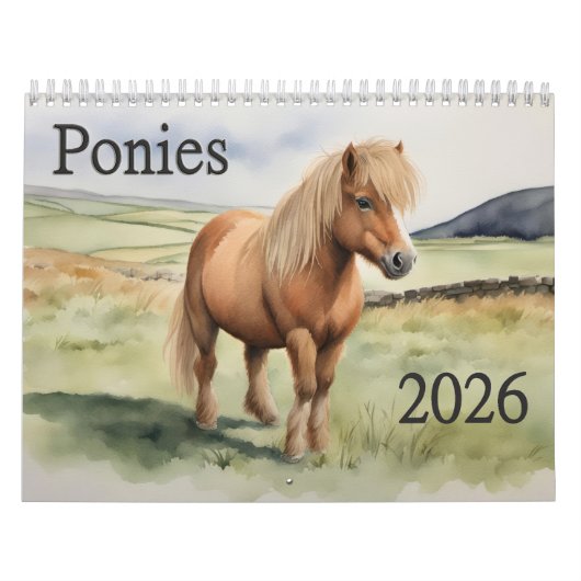 Calendrier Poneys 2026  (Protection)