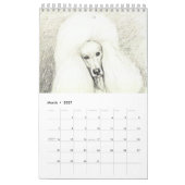 Calendrier Poodle Art par Charlotte Yealey (Mar 2027)