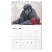 Calendrier Poodle Art par Charlotte Yealey (Feb 2026)