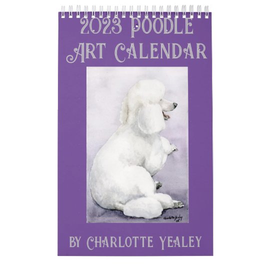 Calendrier Poodle Art par Charlotte Yealey (Protection)