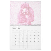 Calendrier Poodle rose (Feb 2027)