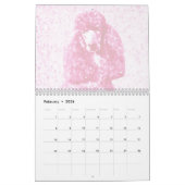 Calendrier Poodle rose (Feb 2026)