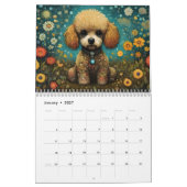 Calendrier Poodles mignons (Jan 2027)