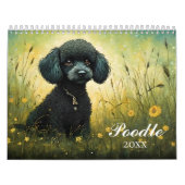 Calendrier Poodles mignons (Protection)