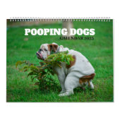 Calendrier Pooping Dogs Calendar 2023, Drôle Chiens (Protection)