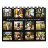 Calendrier Popular Pups Strolling 2025/2026 (Protection)