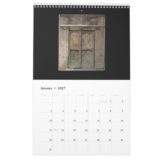 Calendrier Portes (Jan 2027)