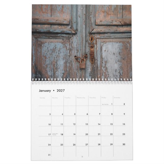 Calendrier portes (Jan 2027)