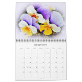 Calendrier - Portrait Pansy (Jan 2026)