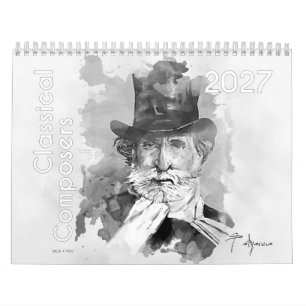 Calendrier Portraits de compositeurs classiques, 2026