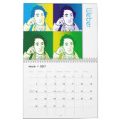 Calendrier Portraits de compositeurs classiques, style cartoo (Mar 2027)