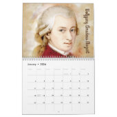 Calendrier Portraits de compositeurs en aquarelle (Jan 2026)