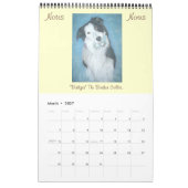 Calendrier portraits originaux peintures de chiens 2024 (Mar 2027)