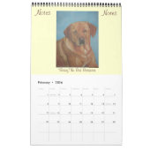 Calendrier portraits originaux peintures de chiens 2024 (Feb 2026)