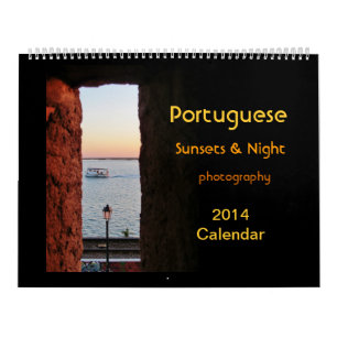 Calendrier portugais 2014 de couchers du soleil
