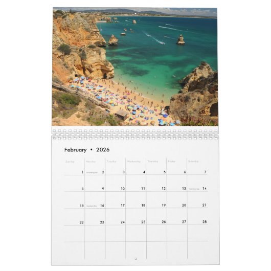 Calendrier Portugal réel (Feb 2026)