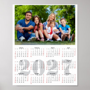 Calendrier Poster 2027 Ajoutez Votre Propre Photo