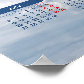 Calendrier Poster de la Navette Soviétique Bourane (Coin)