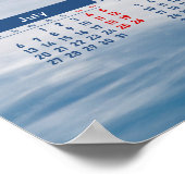 Calendrier Poster de la Navette Soviétique Bourane (Coin)