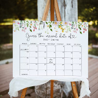 Calendrier Poster Fleurs Sauvages Estimation de la
