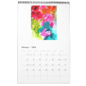 Calendrier pour aquarelle d'art par Sacha Grossel (Feb 2026)