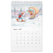 Calendrier pour enfants 2026 (Feb 2027)