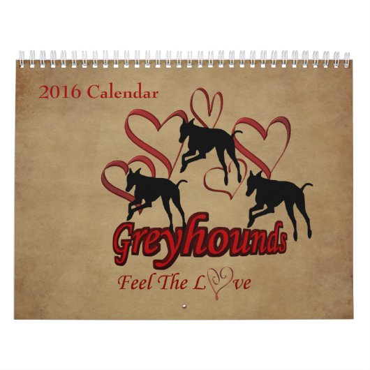 Calendrier Pour L'Amour De Greyhounds (Protection)