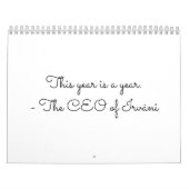 Calendrier pour l'année. (Protection)