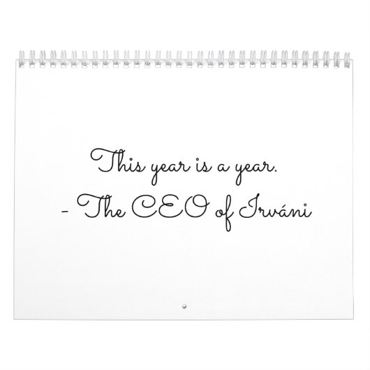 Calendrier pour l'année. (Protection)