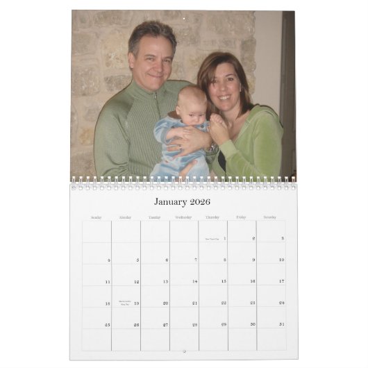 Calendrier pour le pigeon de grand-maman (Jan 2026)