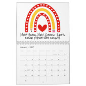 Calendrier pour l'école des enseignants (Jan 2027)