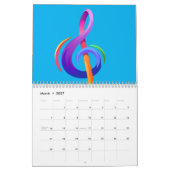 Calendrier pour les amateurs de musique (Mar 2027)