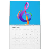 Calendrier pour les amateurs de musique (Jan 2027)