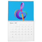 Calendrier pour les amateurs de musique (Feb 2027)