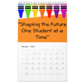 Calendrier pour les enseignants (Feb 2027)