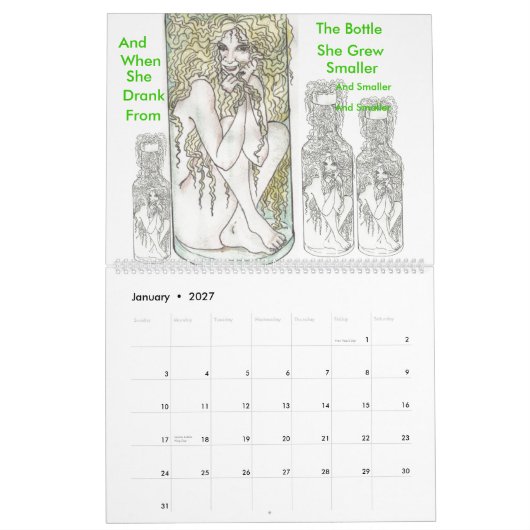 Calendrier pour mon fils (Jan 2027)